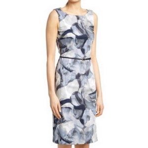 Hugo Boss Dinoma Floral Belted Sheath Dress